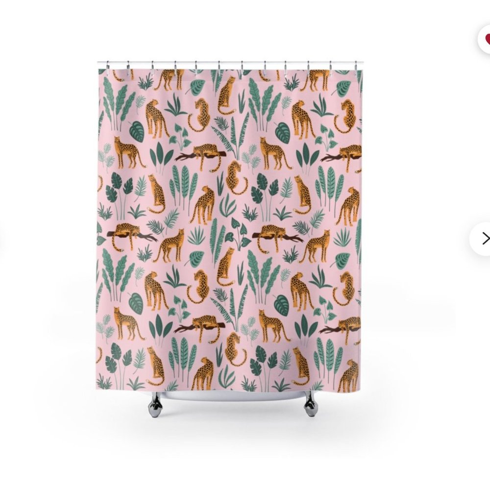 Cute Tiger Shower curtain from Etsy